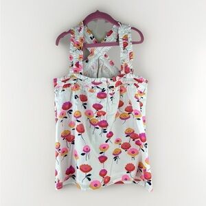 Janie & Jack Floral Poppy Ruffled Halter Top